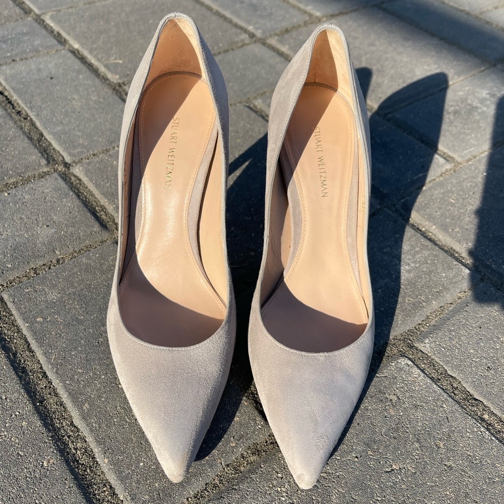 Stuart Weitzman Suede Pumps 7.5 - Picture 2 of 5